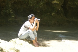 Lord Byron at the Mantayupan Falls, Barili, Cebu, Phil.